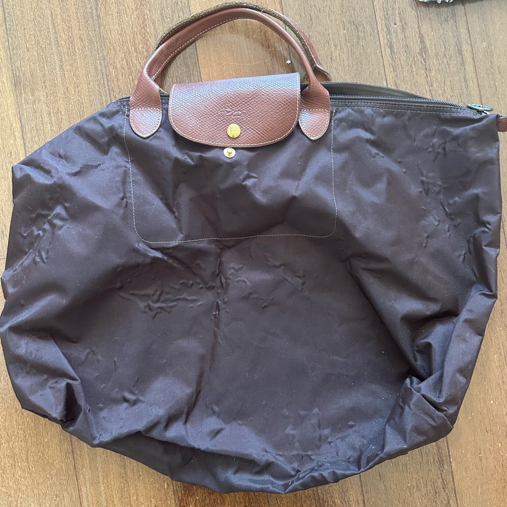 Longchamp overnight bag $200 brown leather